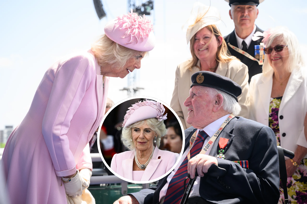 queen camilla pink outfit d day 2024